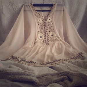 Free People studded Boho top